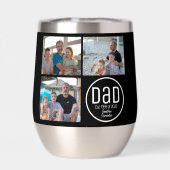 Dad Est. 3 写真 モダン おしゃれ シンプル 子供の名前 (背面)