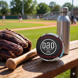 Dad Est. 3 写真 モダン おしゃれ シンプル 子供の名前 野球ボール