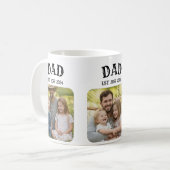 Dad Est 3 Photo コーヒーマグカップ (正面左)