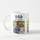 Dad Est 3 Photo コーヒーマグカップ (左)