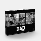 Dad Est 3 Photo Black & White Year Father's Day  フォトブロック (左)