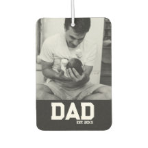 Dad Est Photo ブラック&ホワイトイヤー 父の日 