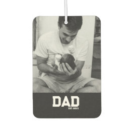 Dad Est Photo モノクロ 年 父の日  カーエアーフレッシュナー