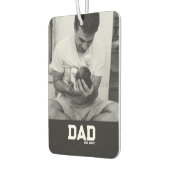 Dad Est Photo モノクロ 年 父の日  カーエアーフレッシュナー (左)