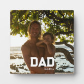 Dad Est Photo Customizable Year Father's Day フォトプラーク (正面)
