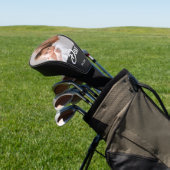 Dad Est. year Modern Bold Script Golf Head Cover ゴルフヘッドカバー (インサイチュ)