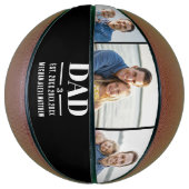 Dad Est. Year Name Number 3 Photo Bold Font バスケットボール (縦)