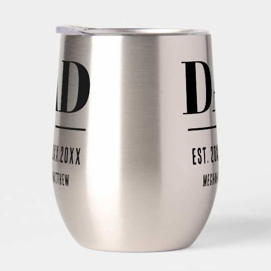 Dad Est. Year Name Number Bold Font (右面)