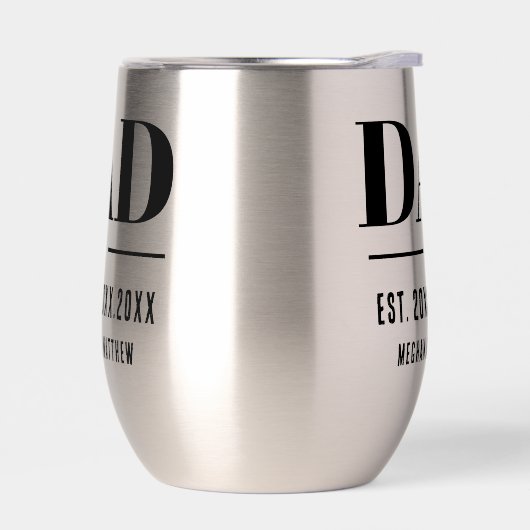 Dad Est. Year Name Number Bold Font (左面)