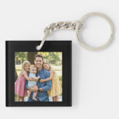 Dad Est. Year Name Number Bold Font Photo キーホルダー (裏面)