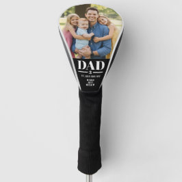 Dad Est. Year Name Number Bold Font Photo ゴルフヘッドカバー