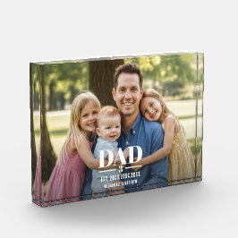 Dad Est. Year Name Number Bold Font Photo Block フォトブロック