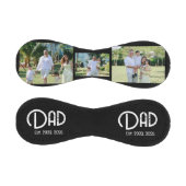 Dad Established グランジテキスト ブラック 3 写真 野球ボール (パネル)
