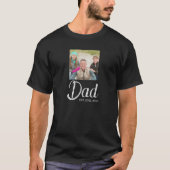 Dad Established スクリプト写真 Tシャツ (正面)
