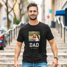 Dad Established フォト モダン タイポグラフィ ブラック