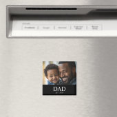 Dad Established フォト 父の日  マグネット (インサイチュ (食洗機))