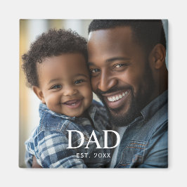 Dad Established フォト 父の日  マグネット