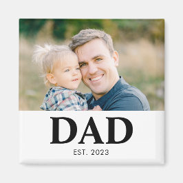 Dad Established フォト 父の日 マグネット