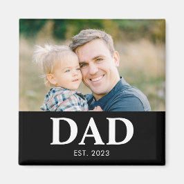 Dad Established フォト 父の日 マグネット