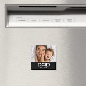 Dad Established フォト 父の日 マグネット (インサイチュ (食洗機))