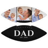 Dad Established ブラック 3 写真 アメリカンフットボール (パネル)