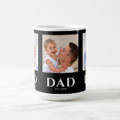 Dad Established ブラック 3 写真 コーヒーマグカップ (中央)
