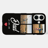Dad Established ホワイトスクリプト 赤ハート 3枚の写真 Case-Mate iPhoneケース (裏面 (横))