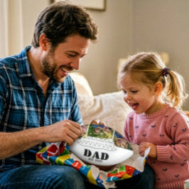 Dad Established ミニマル ブラック スクリプト 3 写真 アメリカンフットボール