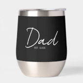 Dad Established モダンな手書き風 ブラック (左面)