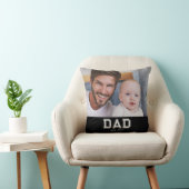 Dad Established モダン写真 太字 クッション (椅子)