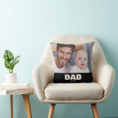 Dad Established モダン写真 太字 クッション (椅子)