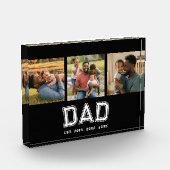 Dad Established モダン ボールド 白 黒 3 フォトブロック (左)