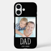 Dad Established 写真 ブラック Case-Mate iPhoneケース (裏面)