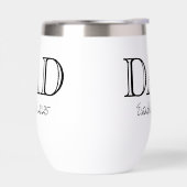 Dad Established 太字 ブラック ホワイト (左面)