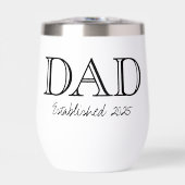 Dad Established 太字 ブラック ホワイト (正面)