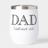 Dad Established 太字 ブラック ホワイト (背面)
