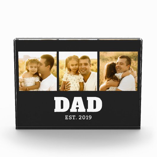 Dad Established 太字 ブラック 3 写真 (正面)