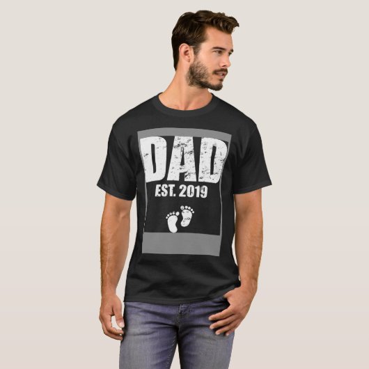 Dad established 2019 tシャツ (正面フル)