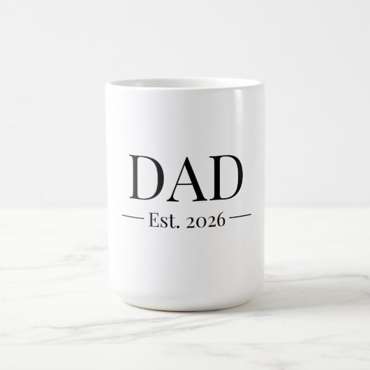 Dad Established 2026 コーヒーマグカップ (中央)
