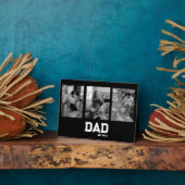 Dad Established 3 Photo Black & White Year フォトプラーク (側面)