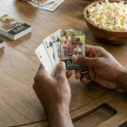 Dad Established Black Bold Photo  トランプ