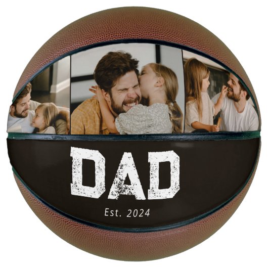 Dad Established Black Fun 3 Photo バスケットボール (正面)