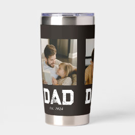 Dad Established Black Fun 3 Photo 保温保冷タンブラー