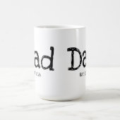 Dad Established Bold ブラック ホワイト コーヒーマグカップ (中央)