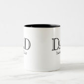 Dad Established Bold ブラック ホワイト ツートーンマグカップ (中央)
