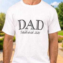 Dad Established Bold ブラック ホワイト Tシャツ