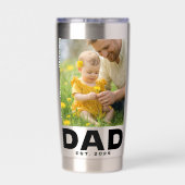 Dad Established Bold 2 写真 ステンレス鋼 保温保冷タンブラー (背面)