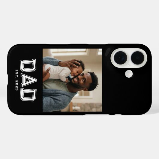 Dad Established Bold Black Photo Case-Mate iPhoneケース (裏面 (横))