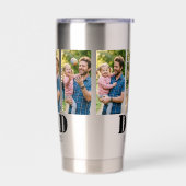 Dad Established Bold Black Text 3 photo 保温保冷タンブラー (左面)