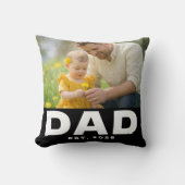 Dad Established Bold Modern Photo クッション (正面)